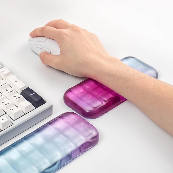 Gel Keyboard and Mouse Wrist Rest Set – Purple Wrist Rest - Image 8