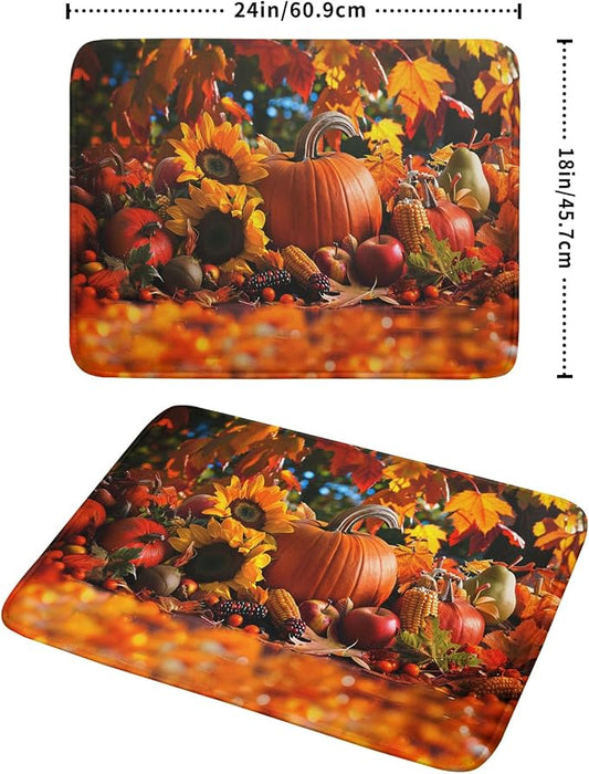 Fall Harvest Pumpkin Dish Drying Mat - Image 2