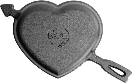 Lodge Seasoned Cast Iron Heart Skillet - Image 2