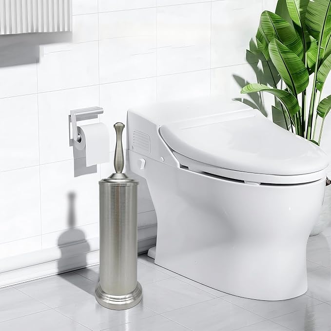 Brushed Nickel Toilet Bowl Brush - Image 9