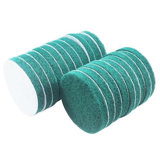 5 Inch 180 Grit Drill Brush Scrubber Scouring Pads, Random Orbital Sander - Image 3