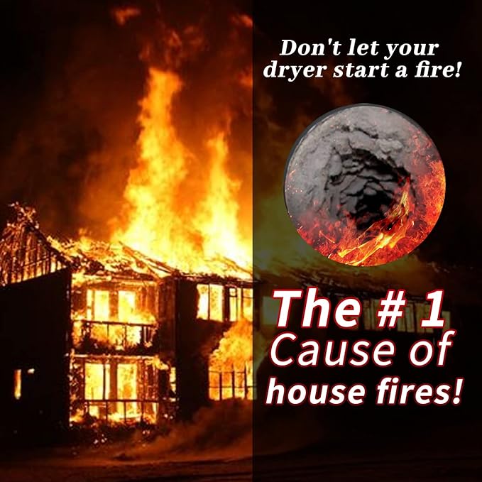HOKLNUSE Dryer Vent Cleaner Kit Chimney Sweep Cleaning Tools Pellet Stove - Image 6