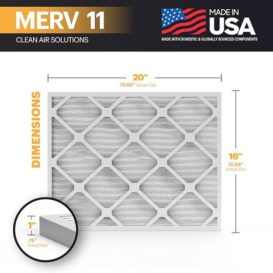 BNX TruFilter 16x20x1 Air Filter MERV 11 - Image 2