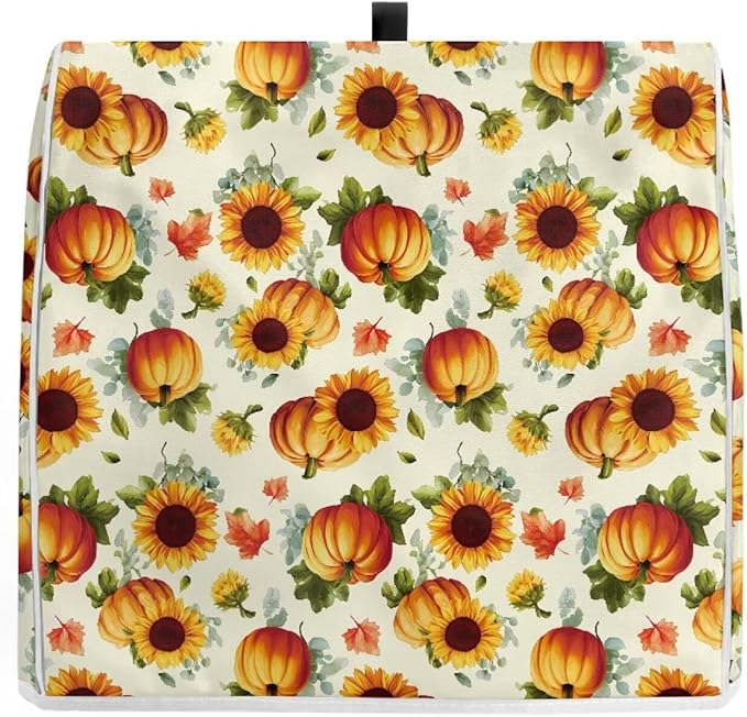 Sunflower Mixer Cover for Kitchen Aid 6-8 Qt Mixer Small Appliance Dust Covers Universal for Air Fryers, Coffee Makers, Fall Decoration for Home Gift for Friends