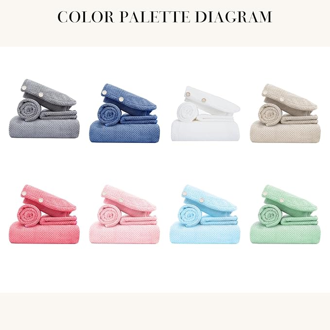 Soft Bath Towel Set of 4, Extra Large Microfiber Towels 35x70 in, Bath Towel - Image 7