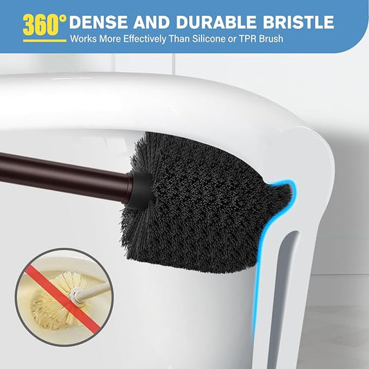 UPTRONIC Toilet Brush, Aluminum Alloy Toilet Brush and Holder Set - Image 2