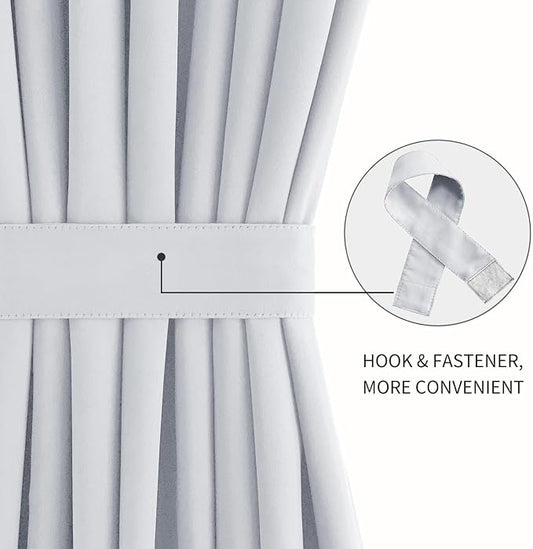 DWCN French Door Curtains – Rod Pocket Thermal Curtain - Image 2