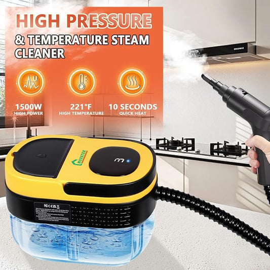 Handheld Steam Cleaner, 10s Fast Heating Steamer - Image 2