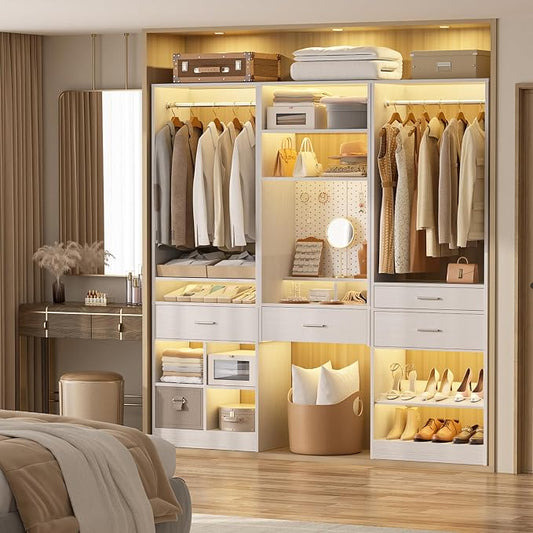 Unikito 75” Modular Closet System, Freestanding Closet Organizer - Image 2