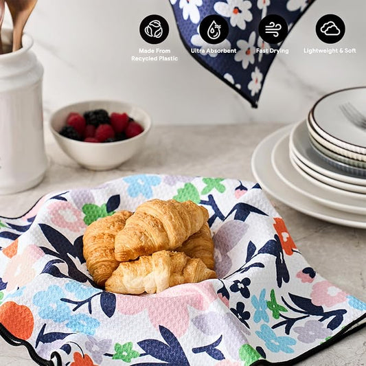 RECYCO Waffle Kitchen Towel Set of 2 - Image 2