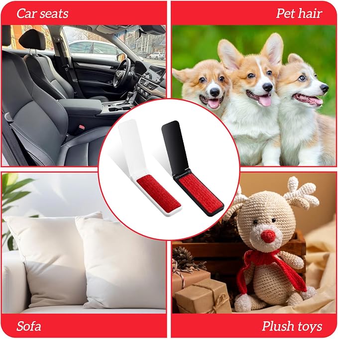 8PCS Mini Lint Brushes, Portable Foldable Lint Brush - Image 7