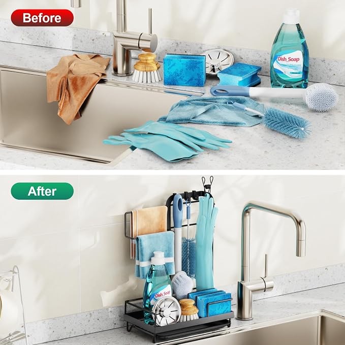 GSlife Sink Caddy Kitchen Sink Organizer - Image 8