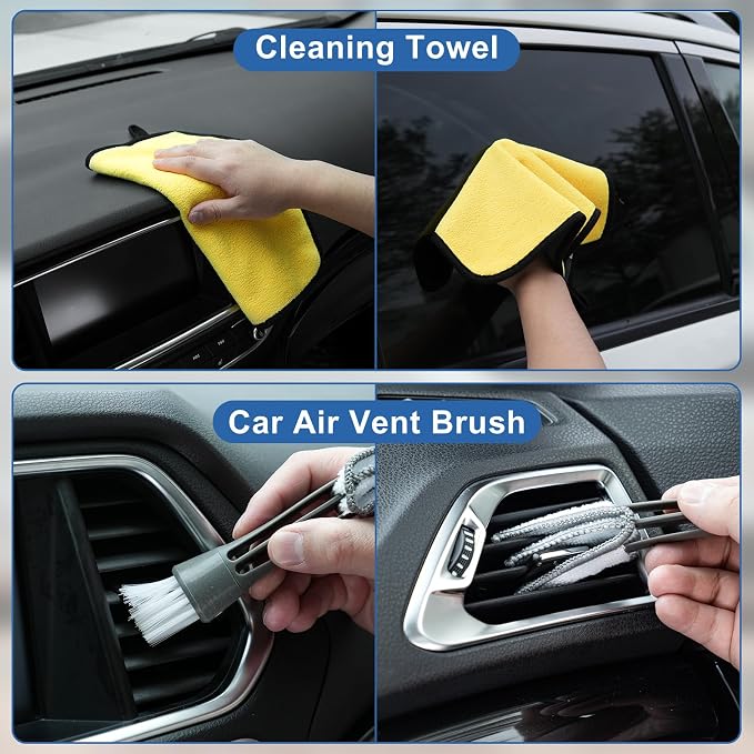 Viewsun Windshield Cleaner Tool, Car Detailing Kit Interior Cleaner, Car - Image 8