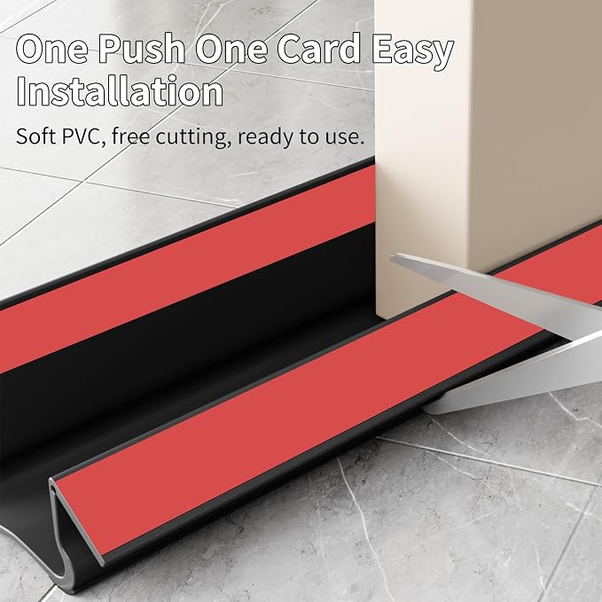 New Upgrade 36.6 inch Under Door Draft Stopper Free Cutting Length, - Image 5