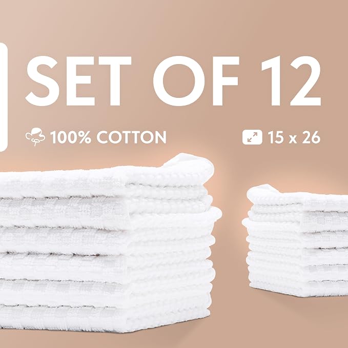 Wealuxe Super Absorbent Kitchen Towels 12 Pack - Image 6