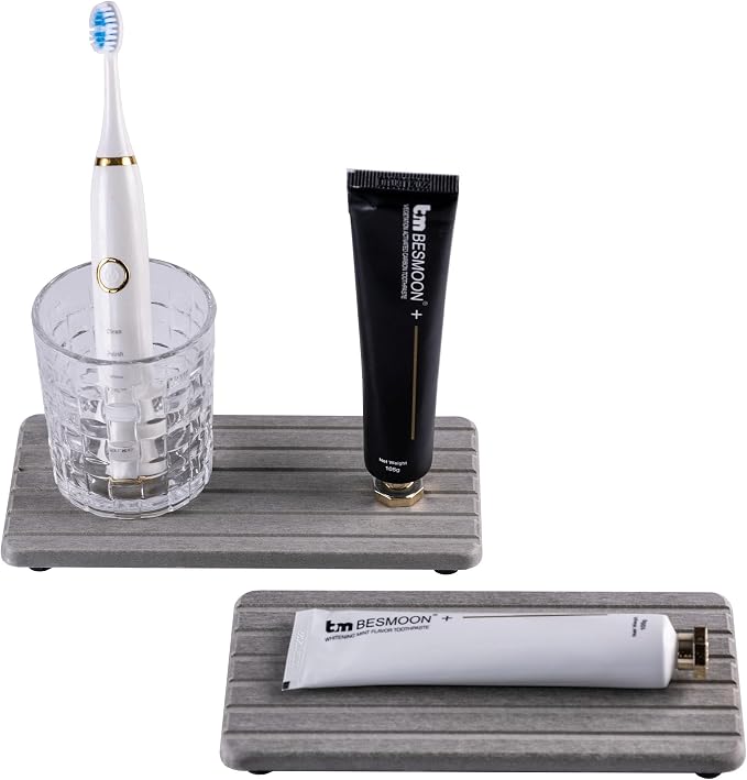 2 PCS Water Absorbent diatomite Coasters, 8.3" x 4" Water Absorbing Stone Tray - Image 8