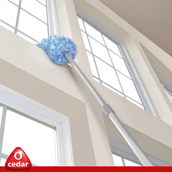 O-Cedar Dual-Action Microfiber Duster Set w/Telescopic Handle | Long, - Image 3