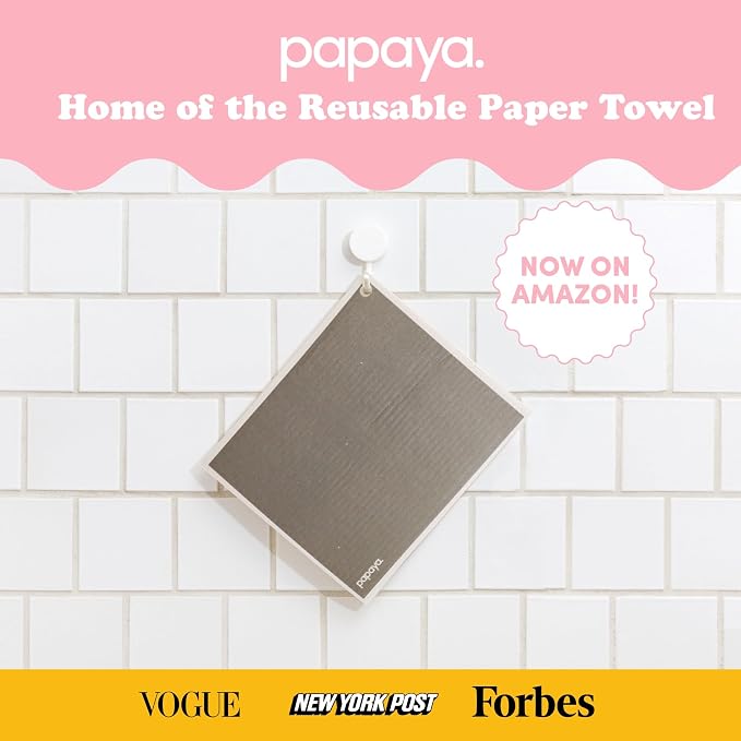 Papaya Reusable Paper Towels, Premium Swedish Dishcloths - Image 9
