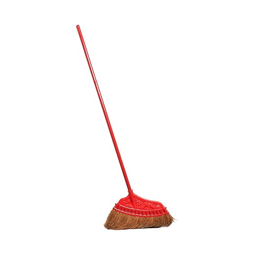 Thunder Group PLSP001 Broom, Natural Coconut bristles, Standard Color by 9grace
