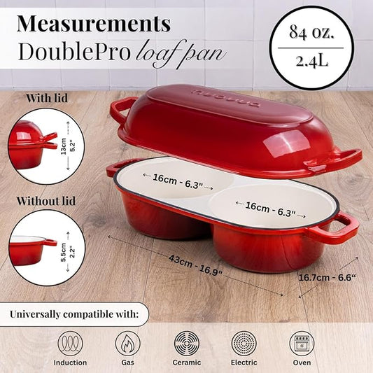 Dutch Oven For Sourdough Bread Baking – Enamelled Cast Iron Bread Loaf Pot – - Image 2