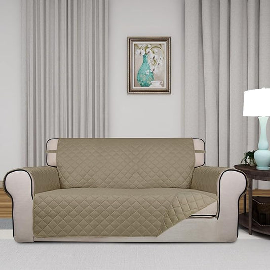 PureFit Reversible Quilted Sofa Cover, Water Resistant Slipcover Furniture - Image 2