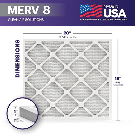 BNX TruFilter 18x20x1 Air Filter MERV 8 - Image 2