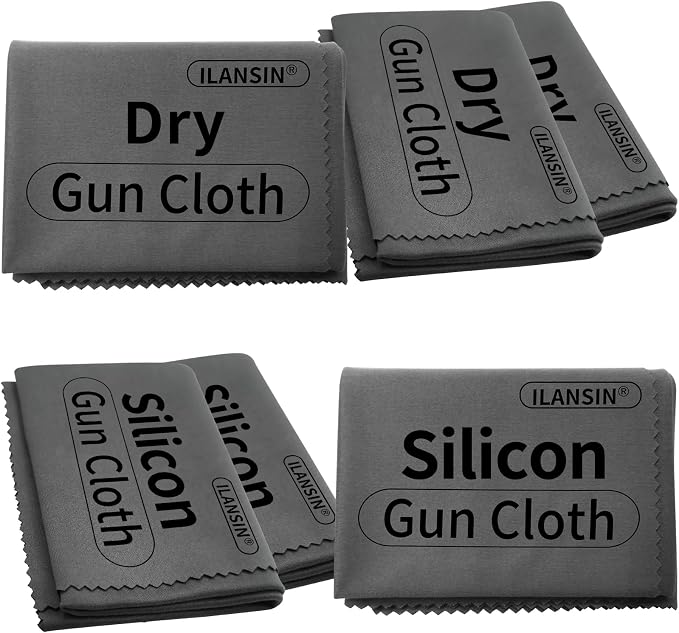 Silicon Gun Cloth 12'' ×12'' Gun Cleaning Cloths Lint Free by ILANSIN