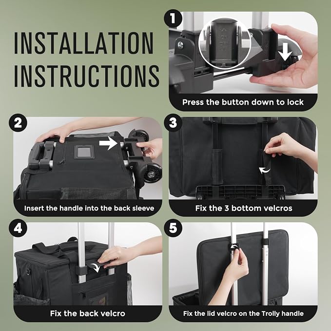 Rolling Cleaning Caddy Bag - Image 8