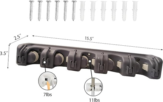 C-CHAIN Mop and Broom Holder, 5 Position - Image 2