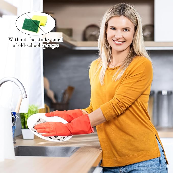 Lucomb 8 Pack Swedish Kitchen Dishcloths, Reusable Dish Cloth Paper Towels - Image 7