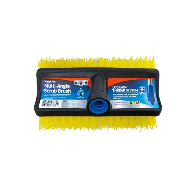 Unger Professional HydroPower Lock-On 10” Bi-Level Scrub Brush, Cleaning - Image 10