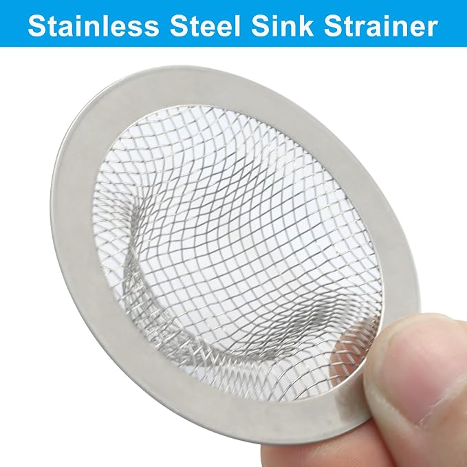 4 Pack Heavy Duty Stainless Steel Kitchen Sink Strainer, 2.09" Top / 0.91" Mesh - Image 5