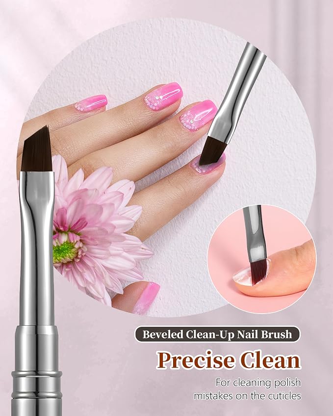 3PCS Brush for OPI Nail Polish Remover, AMilHiTon Nails Clean Up Brushes - Image 7