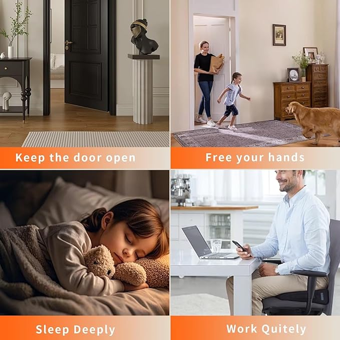 Bak Bo Magnetic Door Stoppers 2 Pack Bottom of Door Holder Keep Door Open No - Image 6