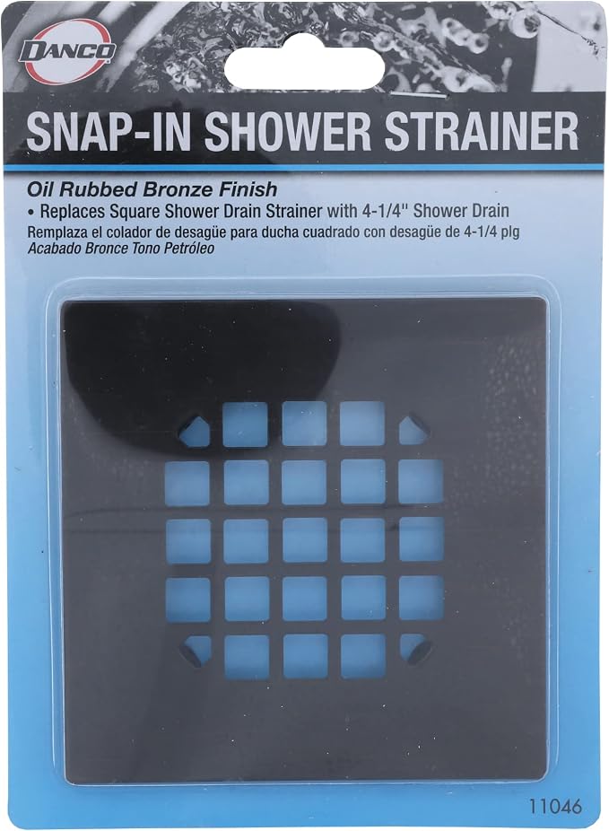 Danco 11046 Snap-In Shower Strainer & Drain Cover, Oil Rubbed Bronze - Image 5