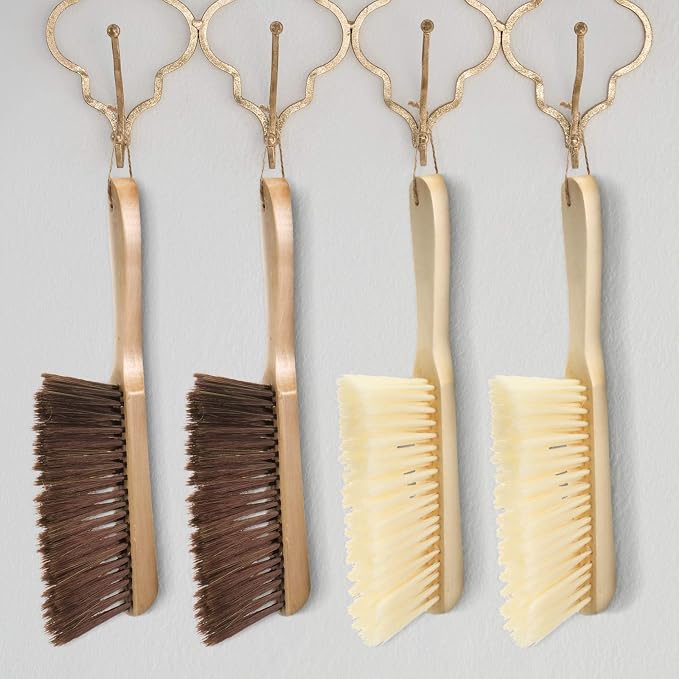 Patelai 2 Pieces Wooden Bench Brushes Fireplace Brush Natural Fiber Bench Soft - Image 7