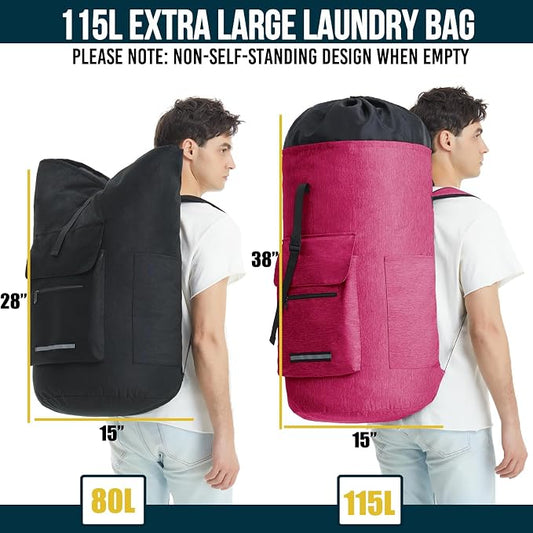 Laundry Bag Extra Large 115L,Laundry Backpack - Image 2