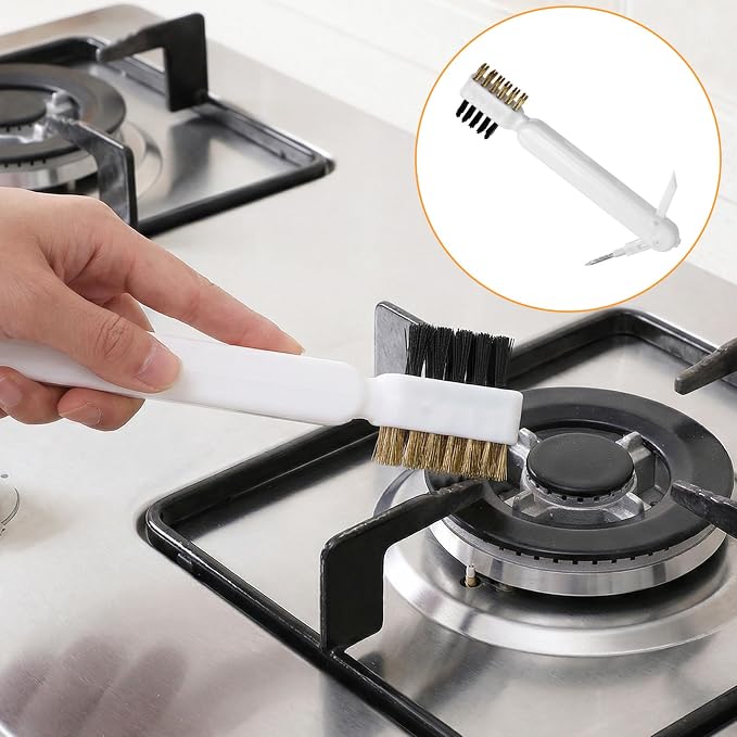 2Pcs Kitchen Stove Cleaning Brush, Bent Cooktop Scraper, Gas Stove Cleaning - Image 7