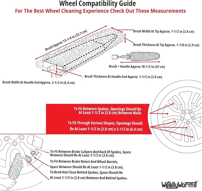 Wheel Cleaning Brush Car Detailing Kit - Image 9