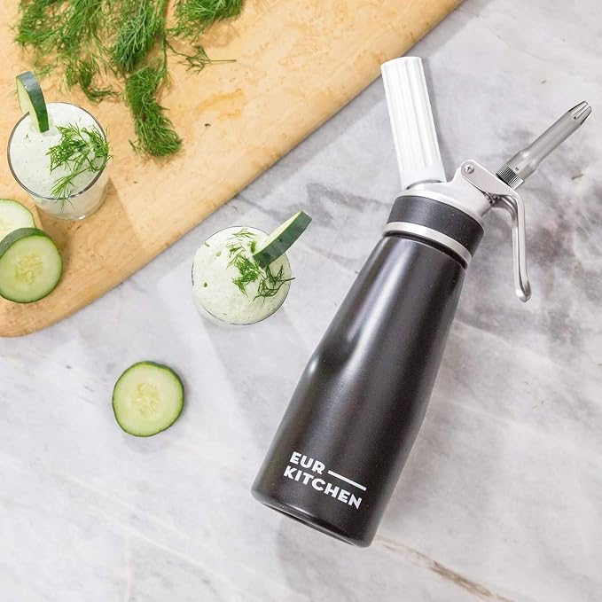 EurKitchen Professional Aluminum Whipped Cream Dispenser - Image 5