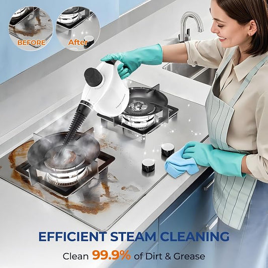 LABIGO Steam Cleaner, Pressurized Handheld 13pcs Multi-Purpose Natural Deep - Image 2
