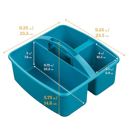 ECR4Kids 3-Compartment Storage Caddy, Storage Organizer, Contemporary - Image 2
