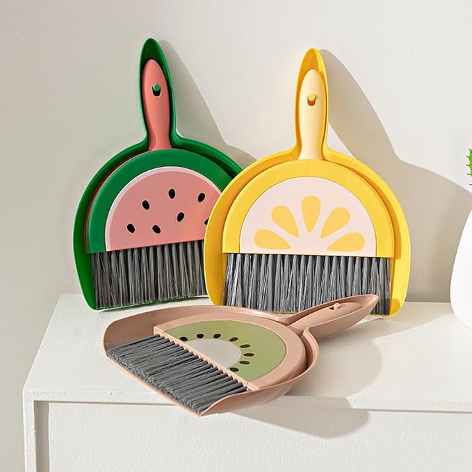 Mini Dustpan and Brush Set, Handheld Portable Compact Dust Pan - Image 8