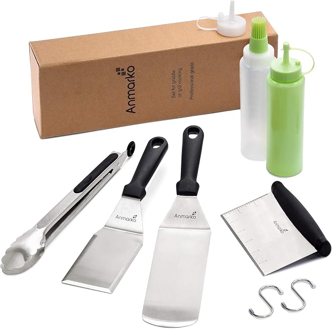 Metal Spatula Set Stainless Steel and Scraper - Image 7