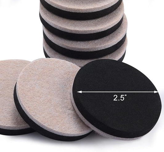 24 PCS 2.5" Felt Furniture Movers Sliders - Image 2