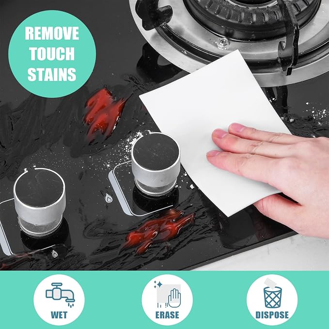 200 Pack Eraser Sheets Disposable Cleaning Sponge Thin Foam Sponge Nano White - Image 7