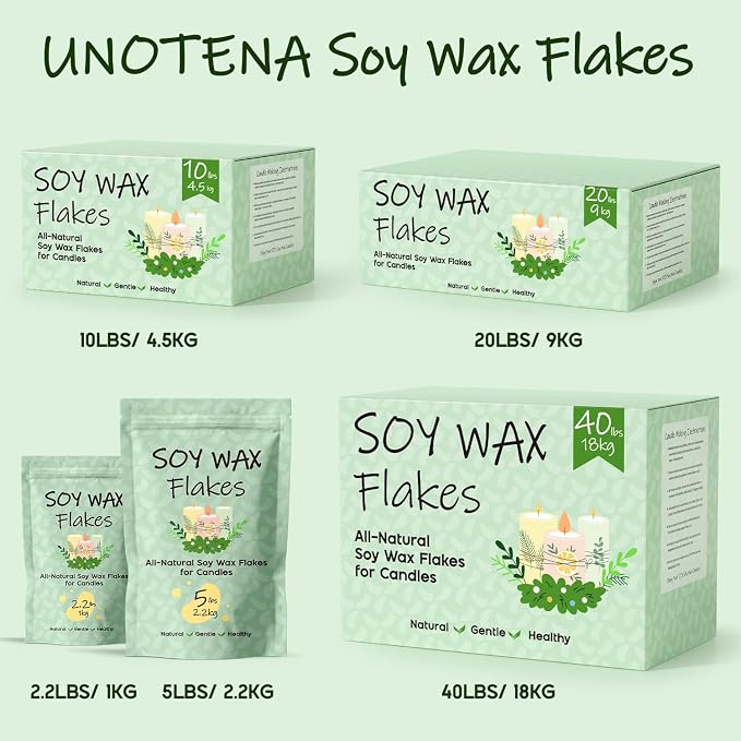 UNOTENA Soy Wax Flakes for Candle Making, Natural Candle Wax, Farm-Sourced - Image 7