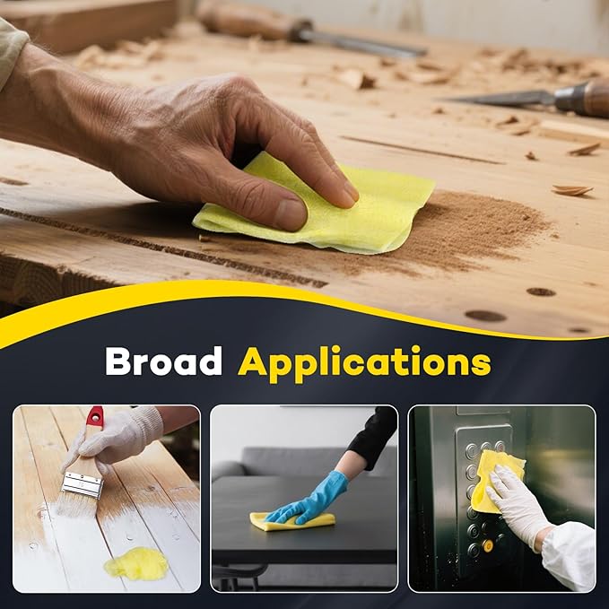 CAREGY 16Pcs Tack Cloth for Removing Dust from Woodworking, Sanding Particles - Image 6