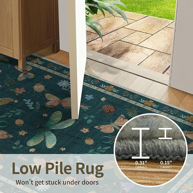 5x7 Washable Area Rugs for Bedroom & Living Room - Image 9