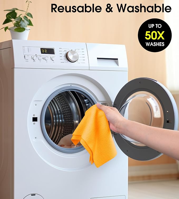 KitchLife Microfiber Cleaning Cloth Roll, 100 Pack - Image 8